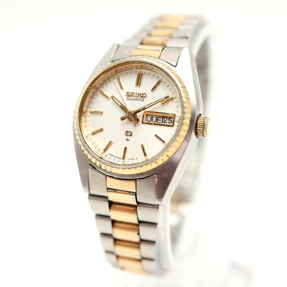 Seiko SQ Presidential Womens Two Tone Day Date Watch 2626-0159 w New Battery - Picture 1 of 16